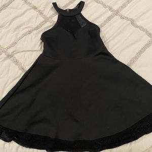 Material girl black skater dress